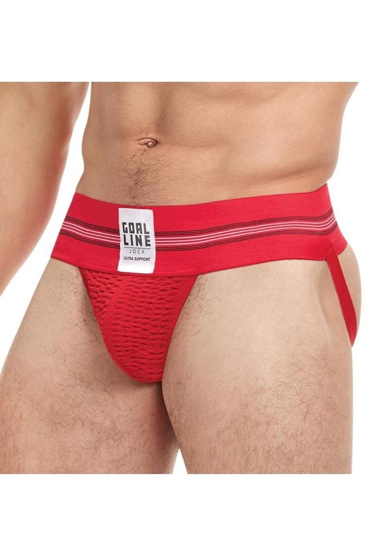 Goal Line Class Jockstrap - Red - Large/XLarge