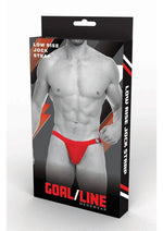 Goal Line Low Rise Jockstrap - Red - Large/XLarge