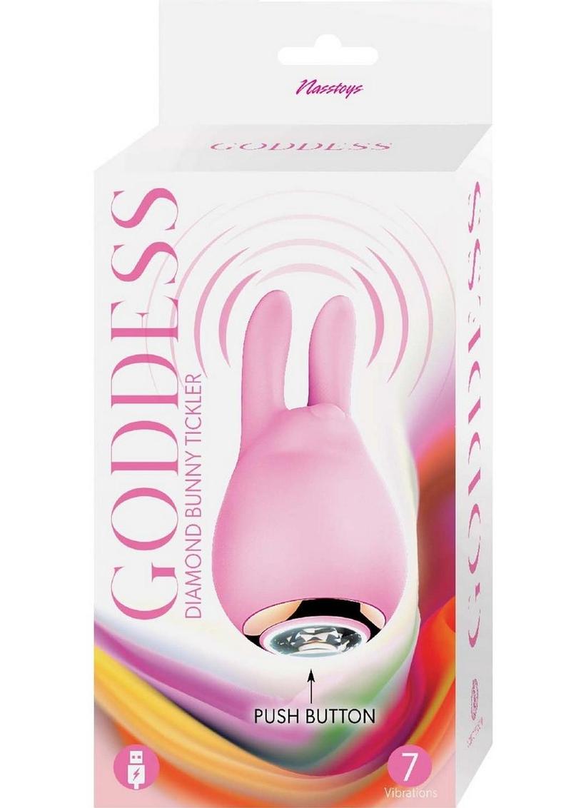 Goddess Diamond Rechargeable Silicone Bunny Tickler