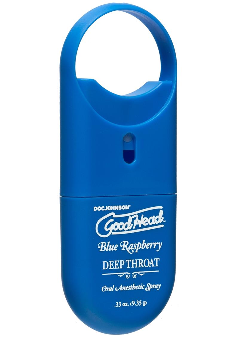 Goodhead Deep Throat To-Go Oral Anesthetic Spray Blue Raspberry