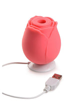 Gossip Rose Crave 10x Rechargeable Silicone Clitoral Stimulator - Coral/Pink