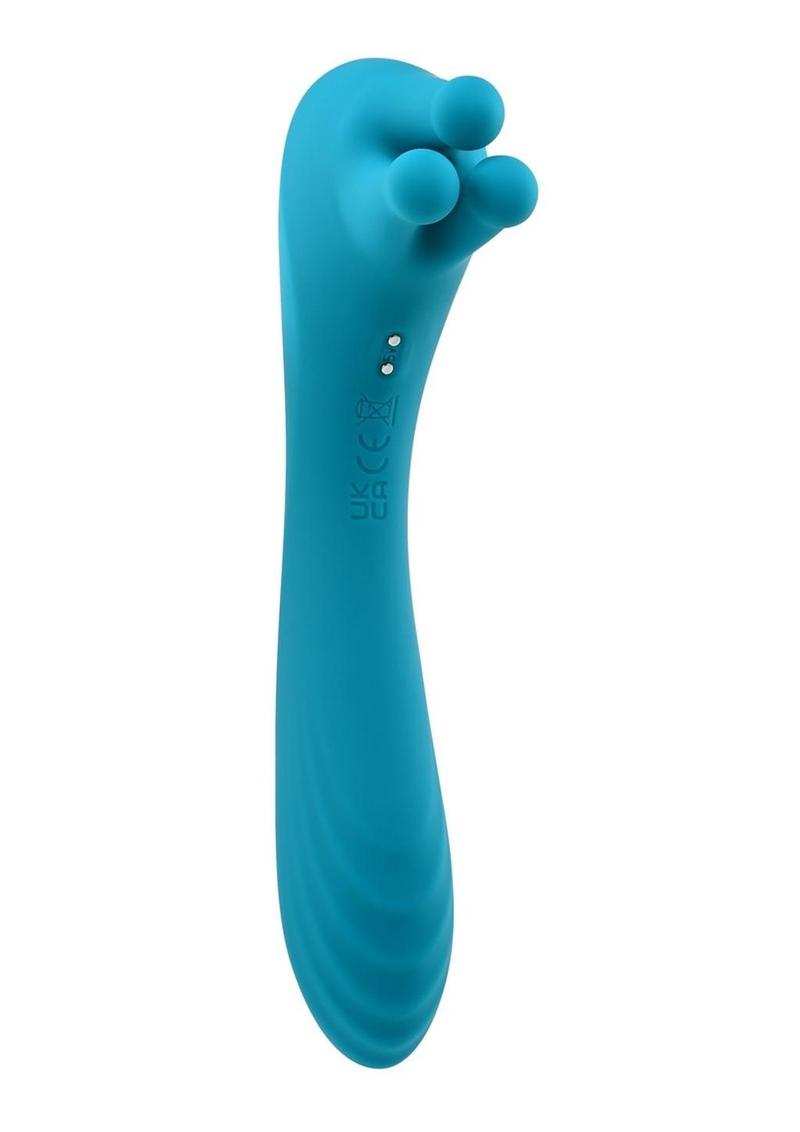 Heads Or Tails Silicone Rechargeable Dual Vibrator