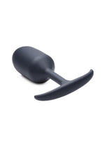 Heavy Hitters Premium Silicone Weighted Anal Plug - Black - XLarge