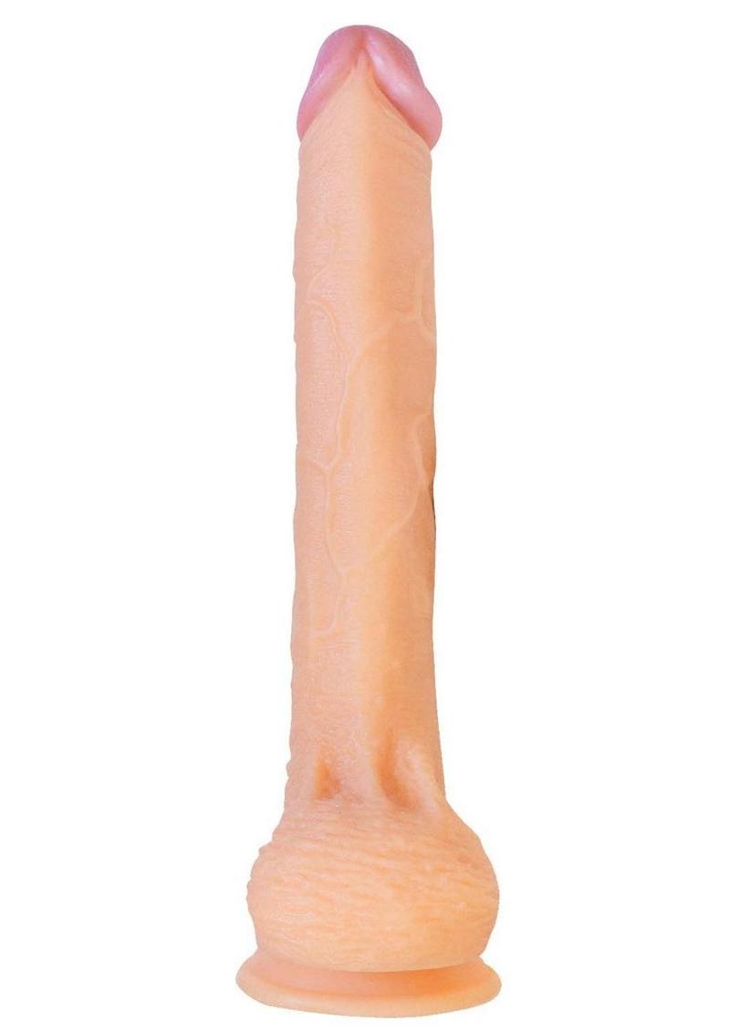 Hero Straight Cock Realistic Dildo with Suction Cup - Vanilla - 11in