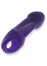 Hunkyjunk Double Thruster Textured Double Penetrator Sling - Plum Ice Purple/Purple