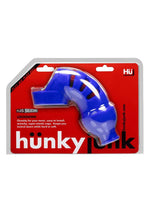 Hunkyjunk Lockdown Silicone Chastity Cage - Blue