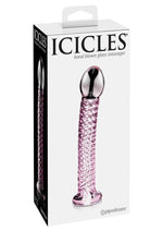 Icicles No 53 Textured Glass Dildo