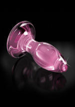 Icicles No. 90 Glass Anal Plug with Bendable Silicone Suction Cup