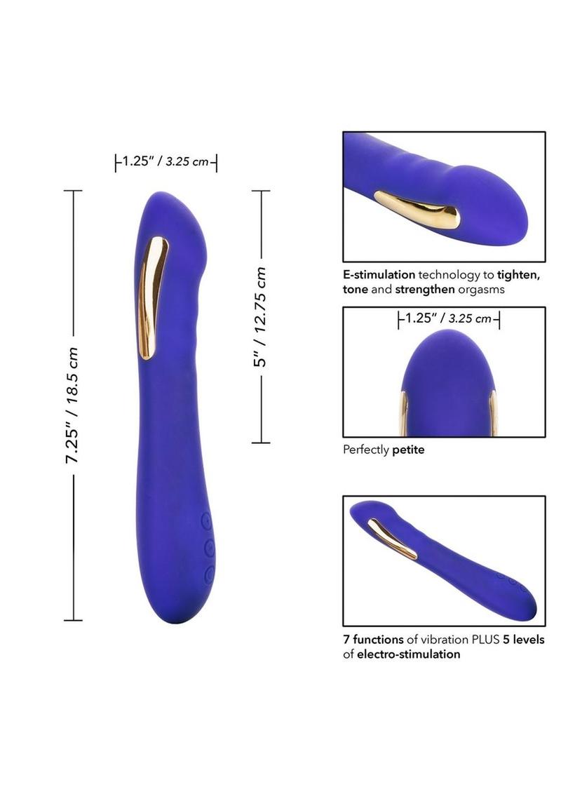 Impulse Intimate E-Stimulator Petite Wand Rechargeable Silicone Vibrating Massager - Purple