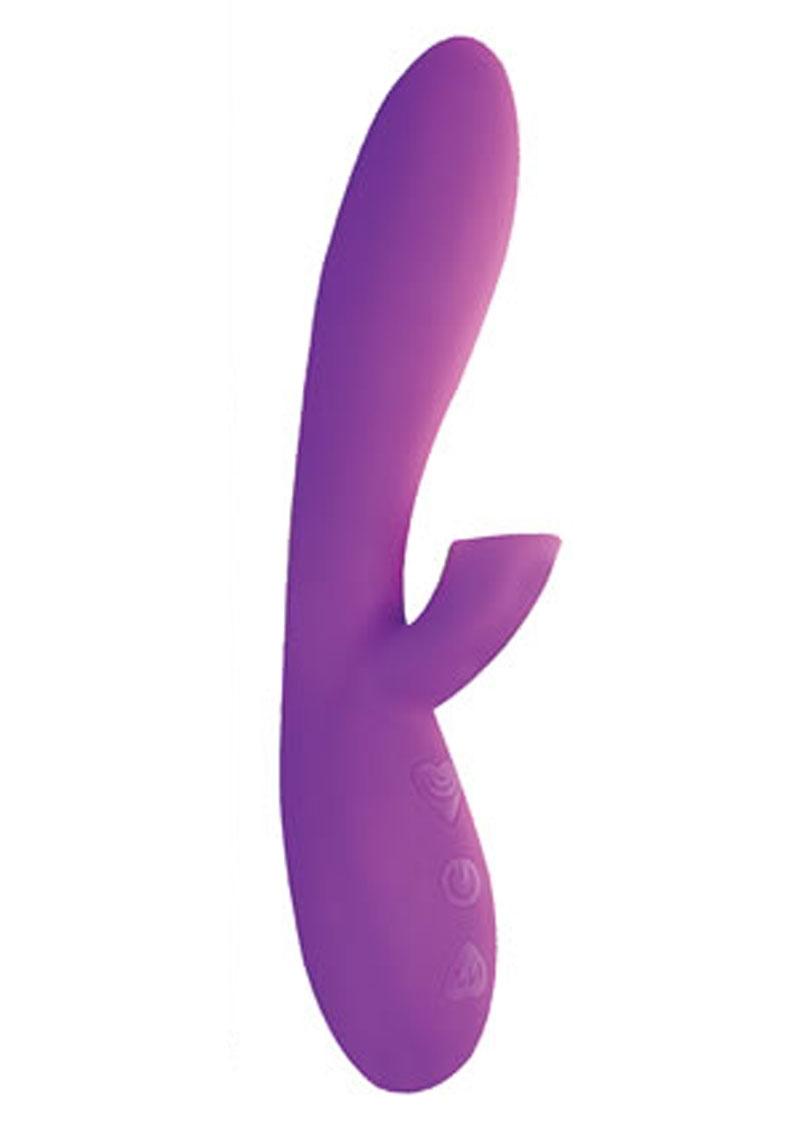 Infinitt Suction Massager One Rechargeable Silicone Vibrator - Purple