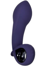 Inflatable G Silicone Rechargeable Vibrator - Purple