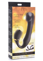 Inmi 10x Pleasure Pose Vibe with Clit Stimulator Silicone Rechargeable Vibrator