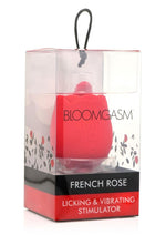 Inmi Bloomgasm French Rose Silicone Rechargeable Licking and Vibrating Clitoral Stimulator