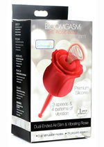 Inmi Bloomgasm Sucking and Vibrating Rose Silicone Rechargeable Clit Stimulator