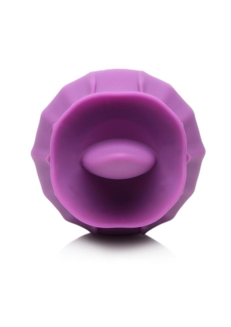 Inmi Bloomgasm Wild Violet 10x Silicone Rechargeable Licking Clit Stimulator - Purple/Violet