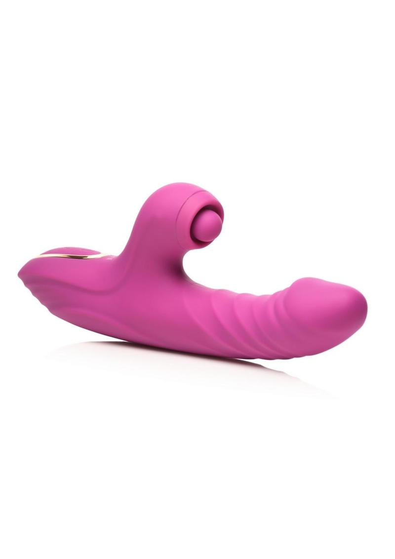 Inmi Bumping Bunny Thrusting Pulsing Rechargeable Silicone Rabbit Vibrator