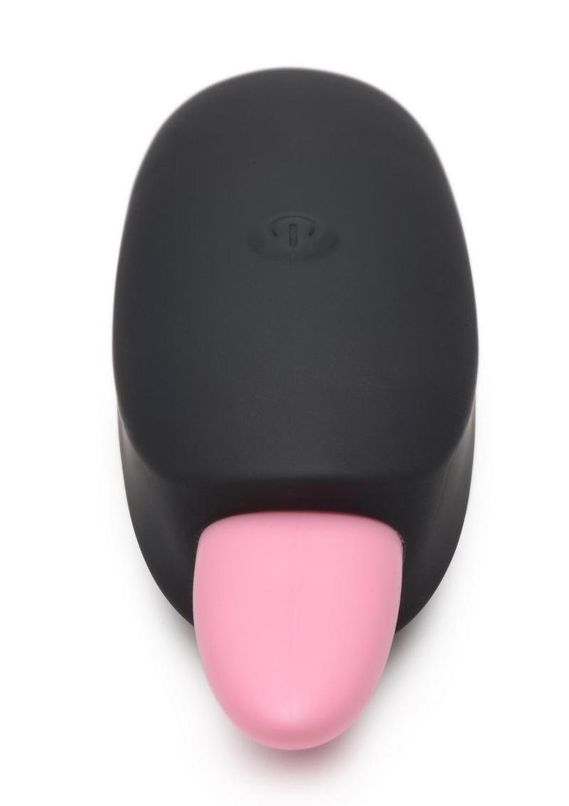 Inmi Luscious Licker 7x Rechargeable Silicone Licking Tongue Clitoral Stimulator - Black/Pink