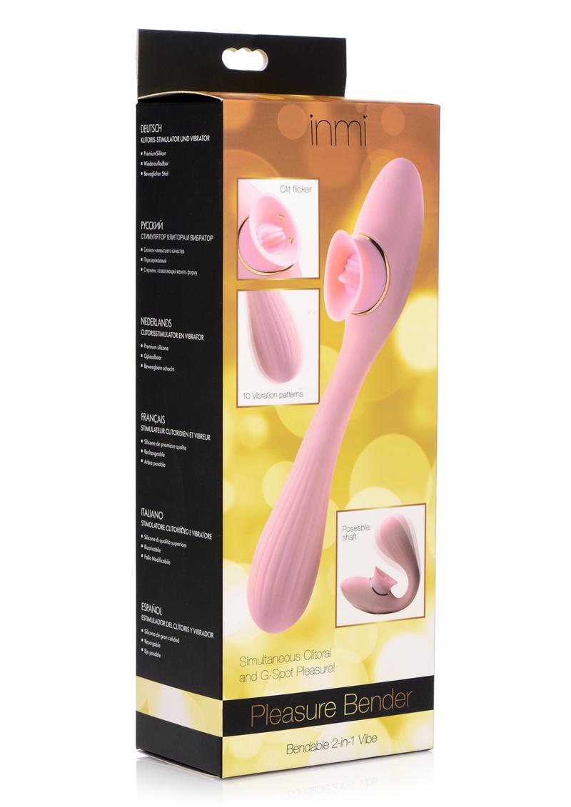 Inmi Pleasure Bender Bendable 2-In-1 Vibe - Pink