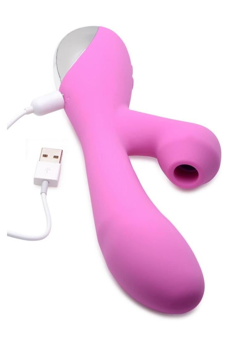 Inmi Shegasm 5 Star Rabbit Suction Come Hither Rechargeable Silicone Vibrator