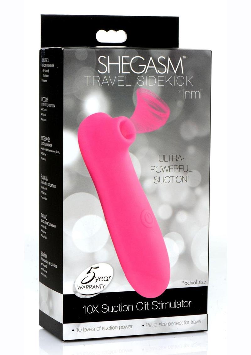 Inmi Shegasm Travel Sidekick 10x Suction Clit Stimulator - Pink