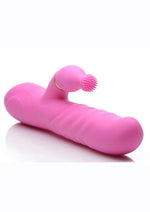 Inmi Versa-Thrust Rechargeable Silicone 10x Rabbit Vibrator with 3 Attachments