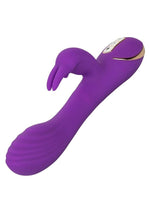 Jack Rabbit Signature Heated Silicone Rotating G Rabbit Rechargeable Vibrator - Purple