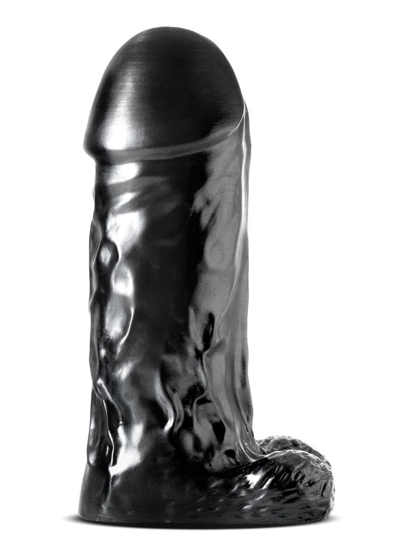 Jet Destroyer Dildo with Balls 10in - Carbon Metallic