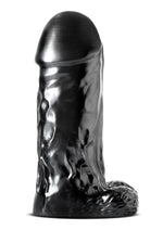 Jet Destroyer Dildo with Balls 10in - Carbon Metallic