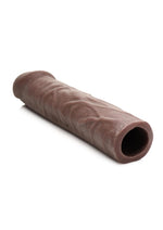 Jock Extra Long Penis Extension Sleeve - Chocolate - 1.5in