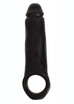 Jock Realistic Penis Enhancer with Ball Strap - Black - 2in