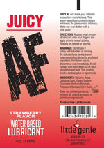 Juicy AF Water Based Flavored Lubricant Strawberry - 2oz