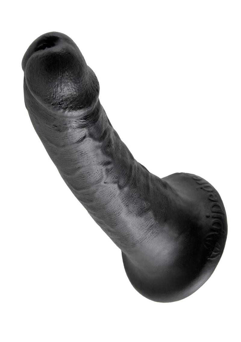 King Cock Dildo - Black - 6in