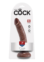 King Cock Dildo - Chocolate - 7in