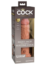 King Cock Elite Dual Density Silicone Dildo - Caramel - 8in