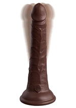 King Cock Elite Dual Density Vibrating Rechargeable Silicone with Remote Control Dildo