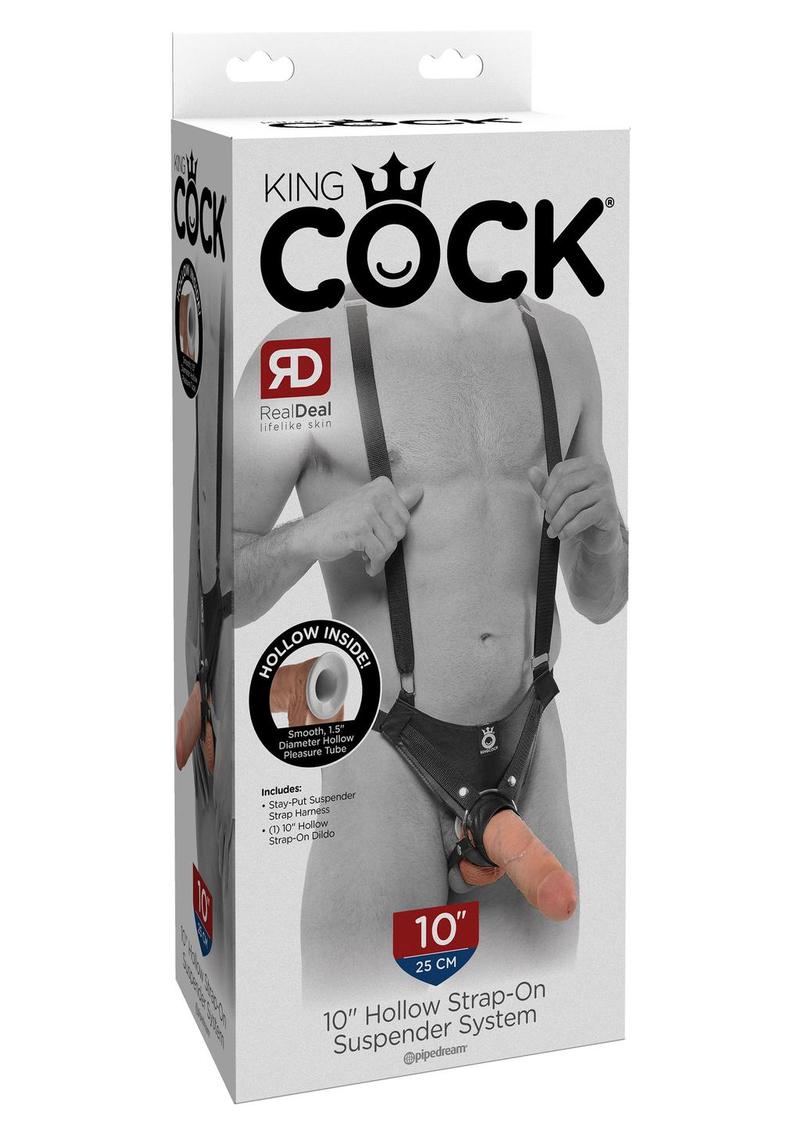 King Cock Hollow Strap-On Suspender System with Dildo