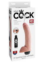 King Cock Squirting Dildo with Balls