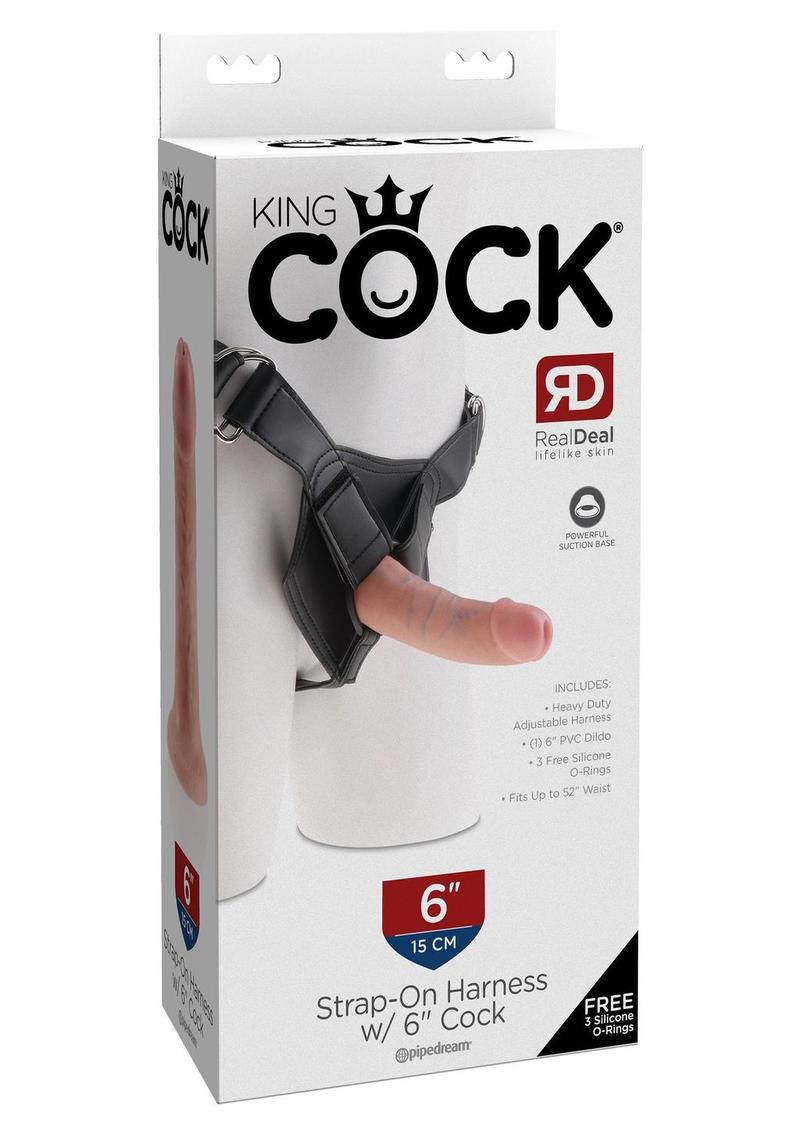 King Cock Strap-On Harness with Dildo