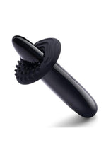 Le Wand Crystal Slim Wand with Silicone Ring - Black Obsidian