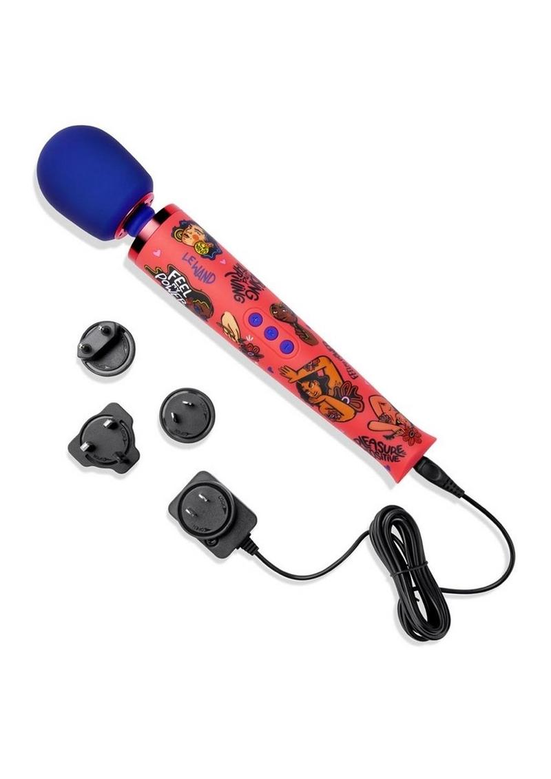 Le Wand Feel My Power Rechargeable Silicone Wand 2022 Kelly Malka Edition - Multicolor