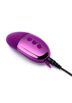 Le Wand Point Rechargeable Silicone Contoured Mini Vibrator - Cherry/Purple