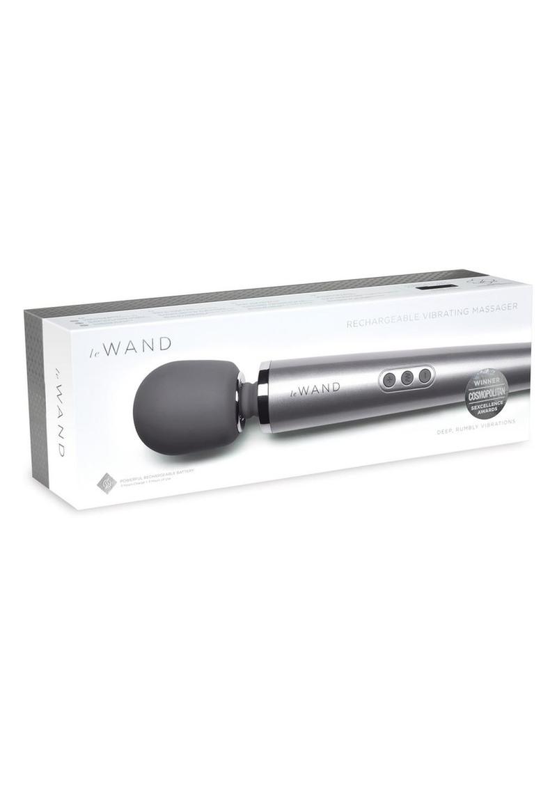 Le Wand Rechargeable Silicone Massager - Grey