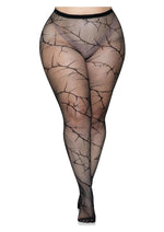 Leg Avenue Cracked Fishnet Tights