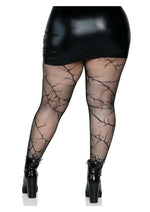 Leg Avenue Cracked Fishnet Tights