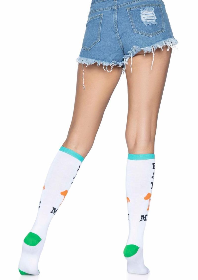 Leg Avenue Eat Me Knee Highs - Multicolor - One Size