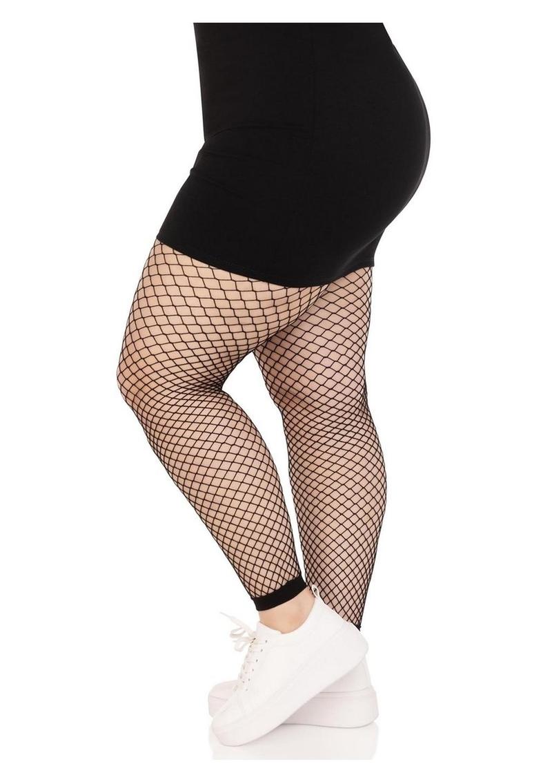 Leg Avenue Industrial Net Footless Tights - 1x-2x