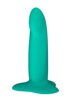 Limba S Silicone Posable Dildo with Suction Cup Base - Carribean - Blue