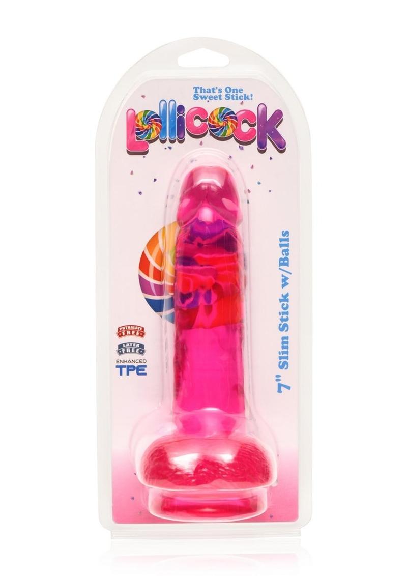 Lollicock Slim Stick Dildo with Balls