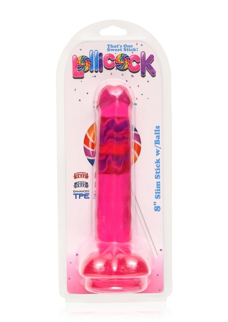 Lollicock Slim Stick Dildo with Balls