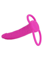 Love Rider Silicone Dual Penetrator Dildo Cock Ring